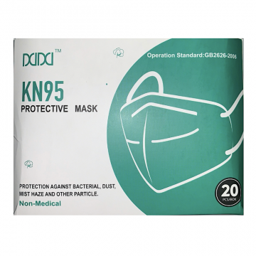Box of 20pcs Disposable KN95 Health & Safety Face Mask with Ear Loops